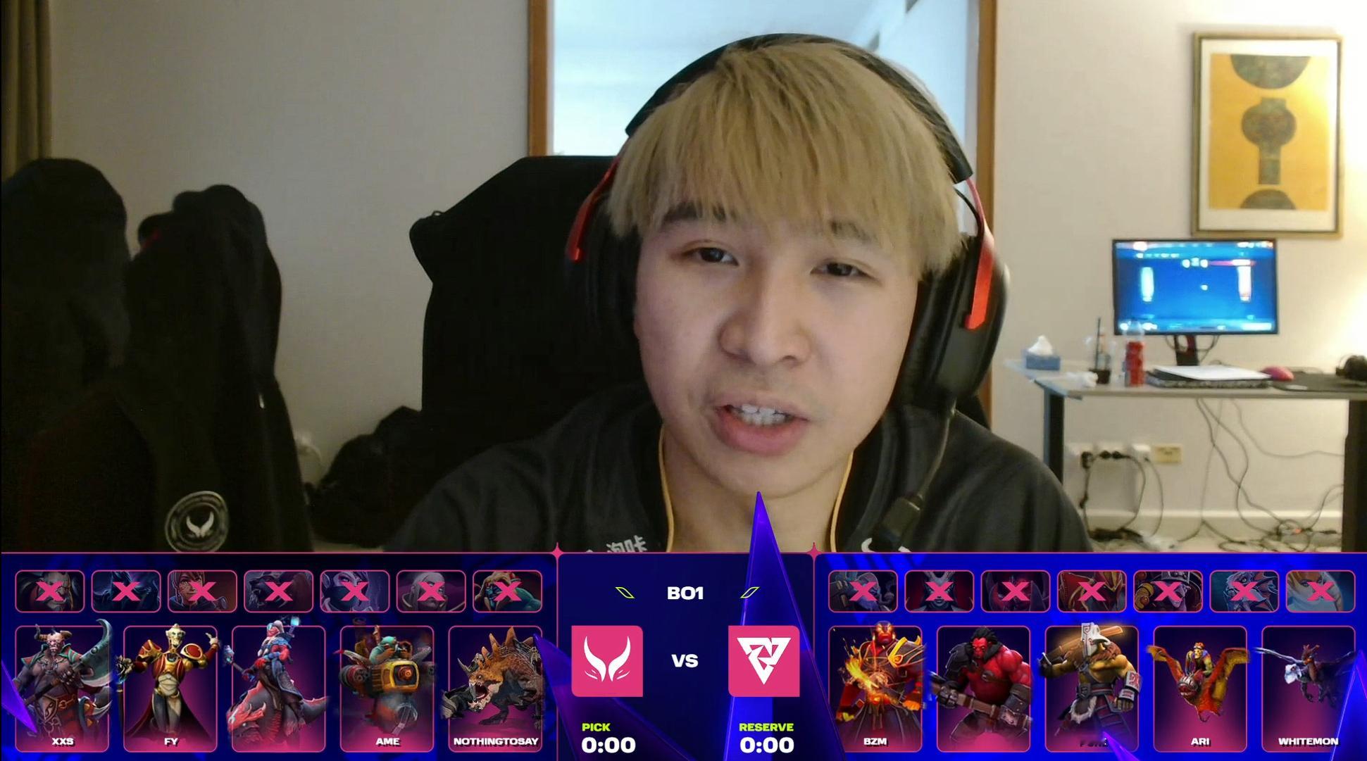 XG挑战小组第一Tundra的BP结束，这把XG很注意保护莫言的英雄藏到了23手