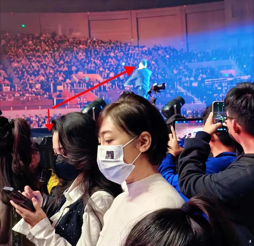 汪峰天津演唱会人气爆棚，森林北低调坐人群中，网友大赞其很美！！！！！！