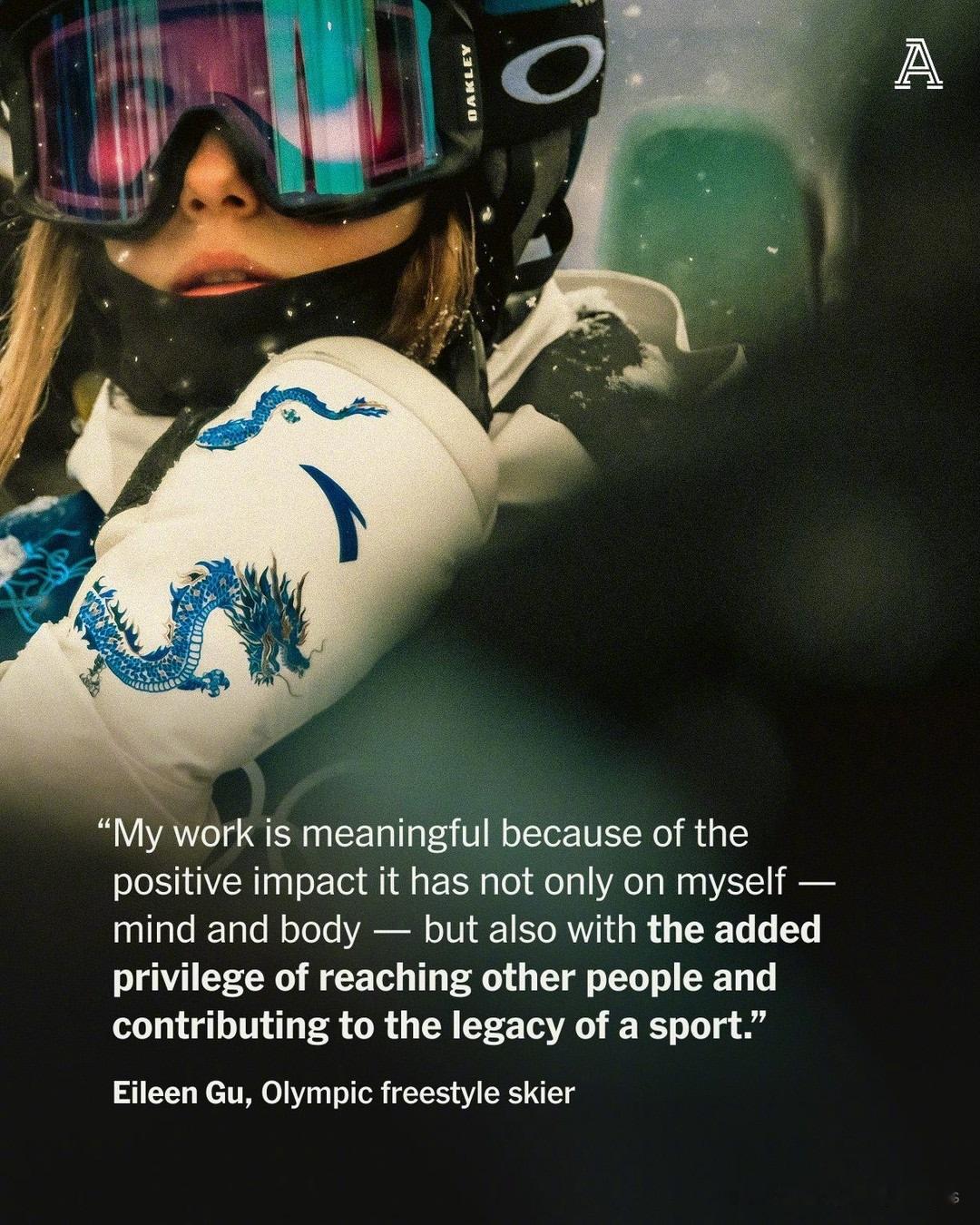 外媒：在《福布斯》2025年全球收入最高女运动员榜单中，谷爱凌堪称一个异类。这位