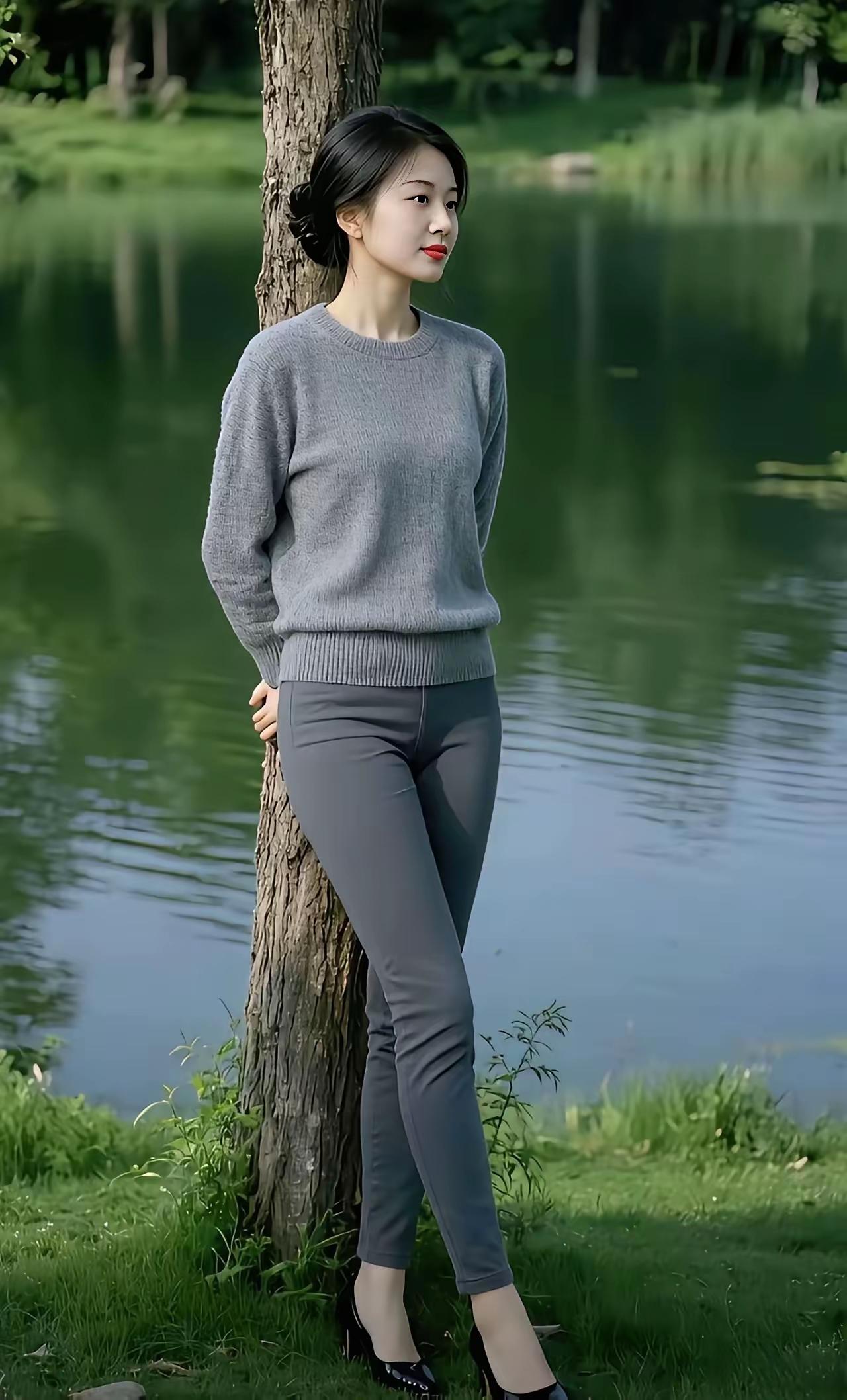 在湖边小憩，感受自然的宁静与美好。
