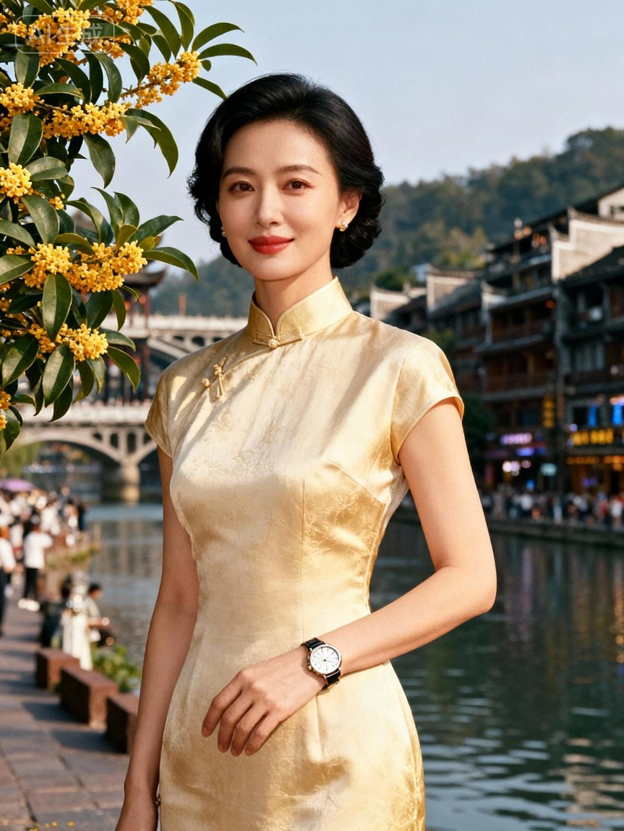 优雅旗袍，古韵江南，花影婆娑，岁月静好。