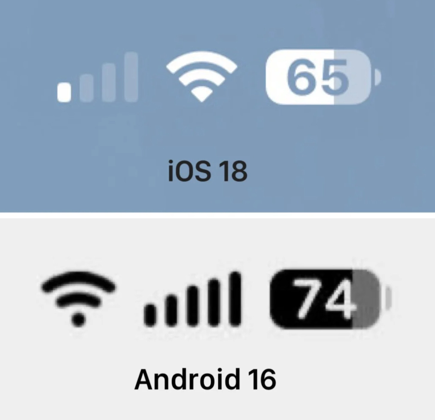Android16VSiOS18，懂的都懂了[doge]​​​