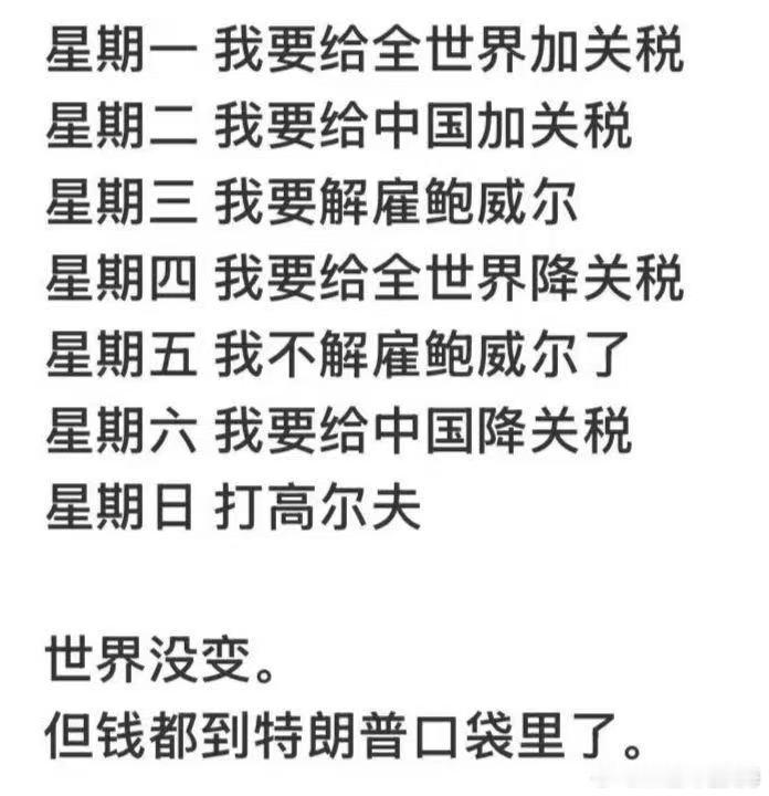中美关税中美关系现在乱的有点看不太懂了！​​​