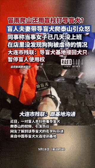 一条，暂停使用权把一对盲人夫妻，推上热搜庆幸的是，它终于被接回全国仅40