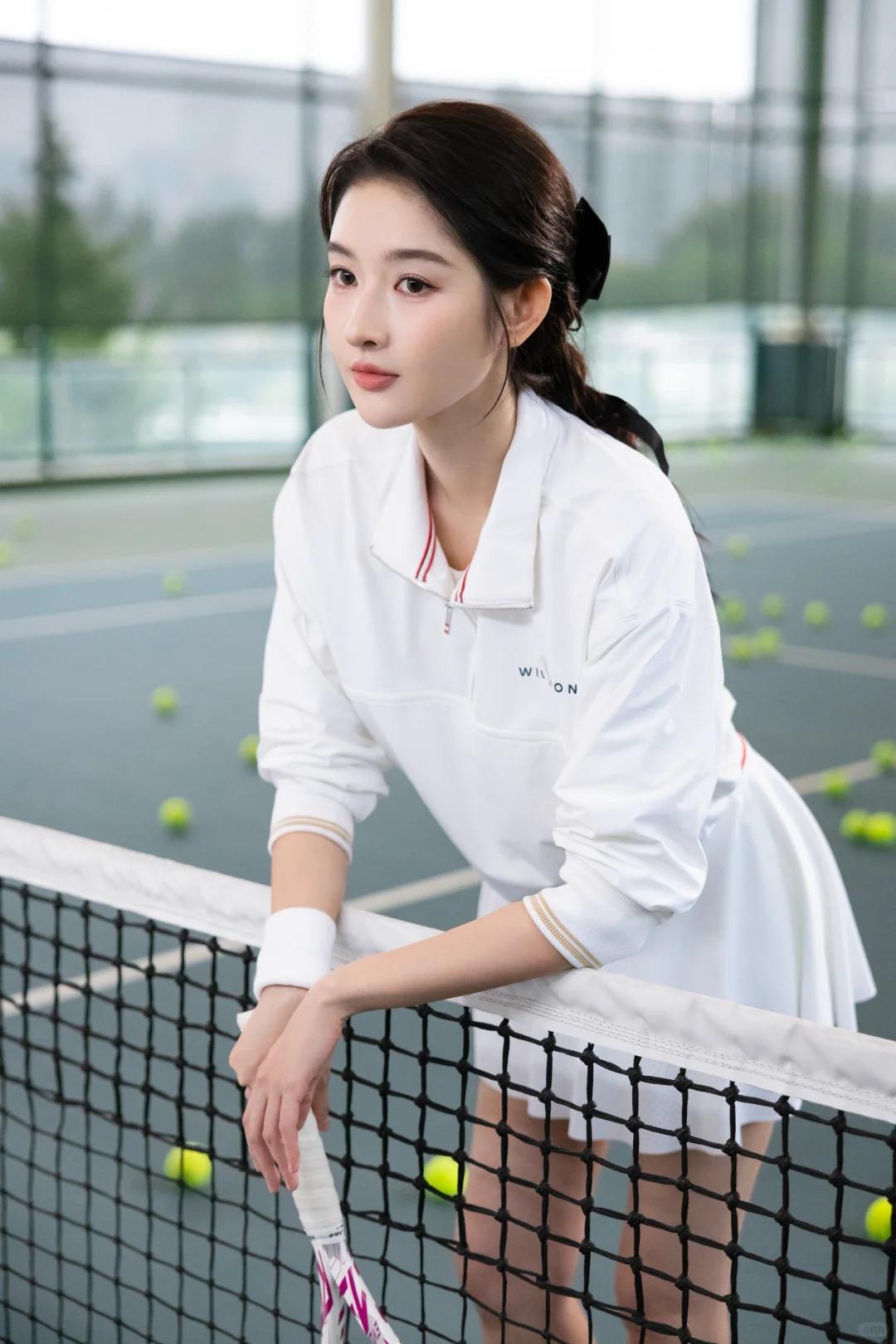 王玉雯画报，网球美少女！