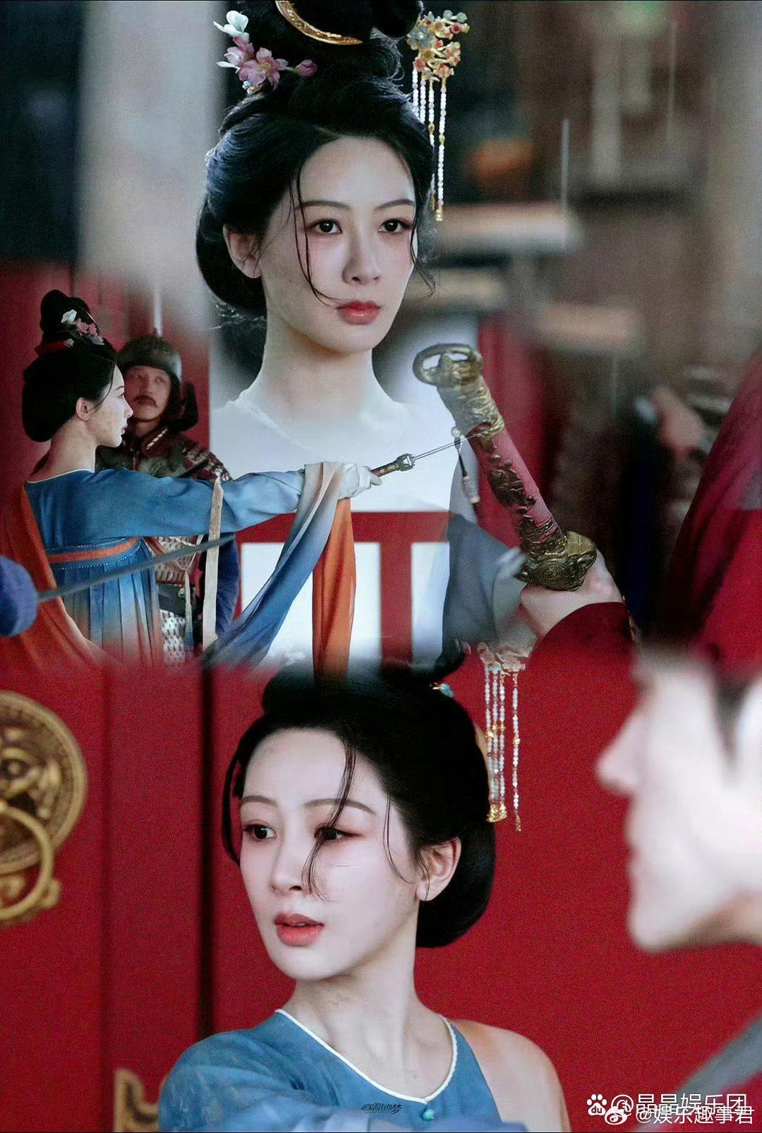 杨紫又出神图了好好笑，火烧芳园这段杨何惟芳在大火前淡定弹琵琶的花絮被做成了各种表