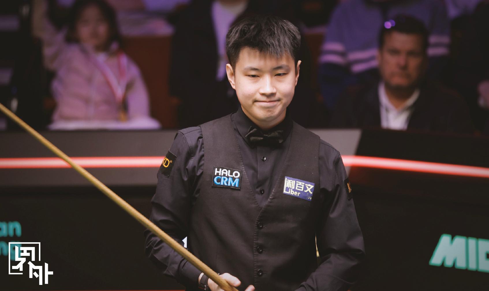台球皇帝赞赵心童统治级卫冕冠军开门红！斯诺克世锦赛32进16轮次，赵心童在制胜