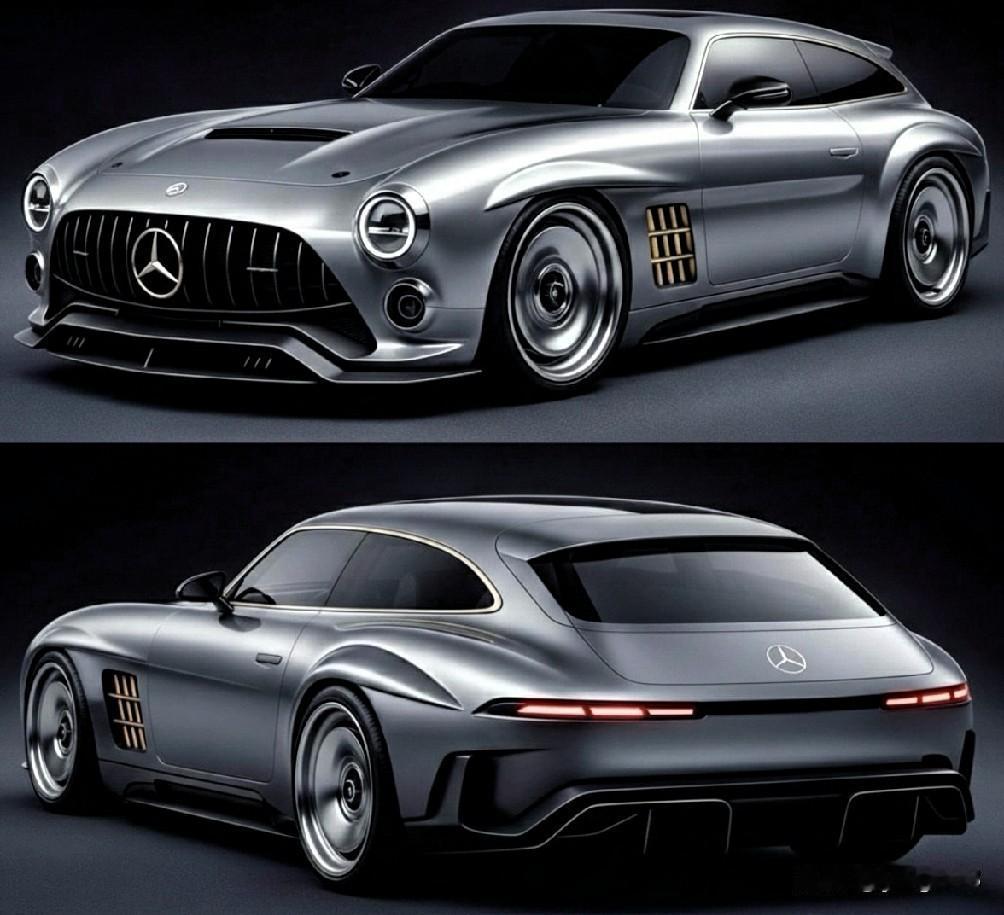 奔驰300SL猎装概念车亮相，只有像素才能揭示其真实面貌而且不