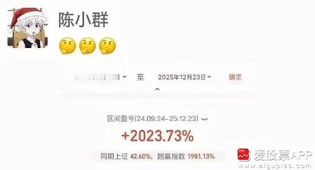 厉害啊，陈小群，不愧是顶级游资！从2024年9月到2025年，这将近一年时间就有