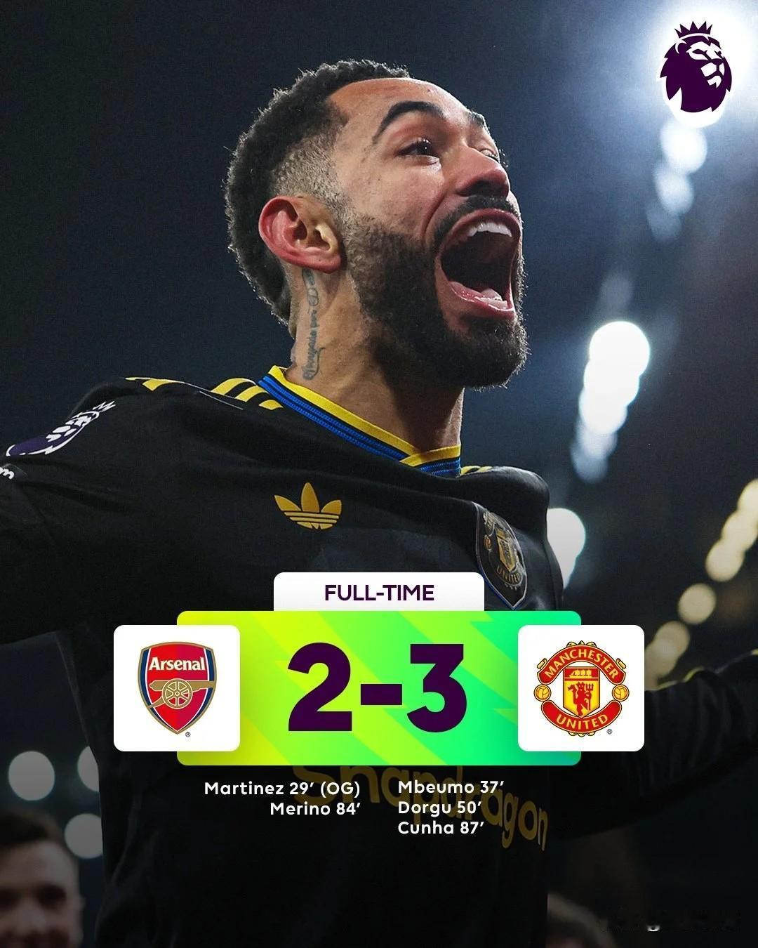 英超乱不乱，红魔说了算，曼联成为了英超冠军的判官!上周曼联2-0战胜曼城的时