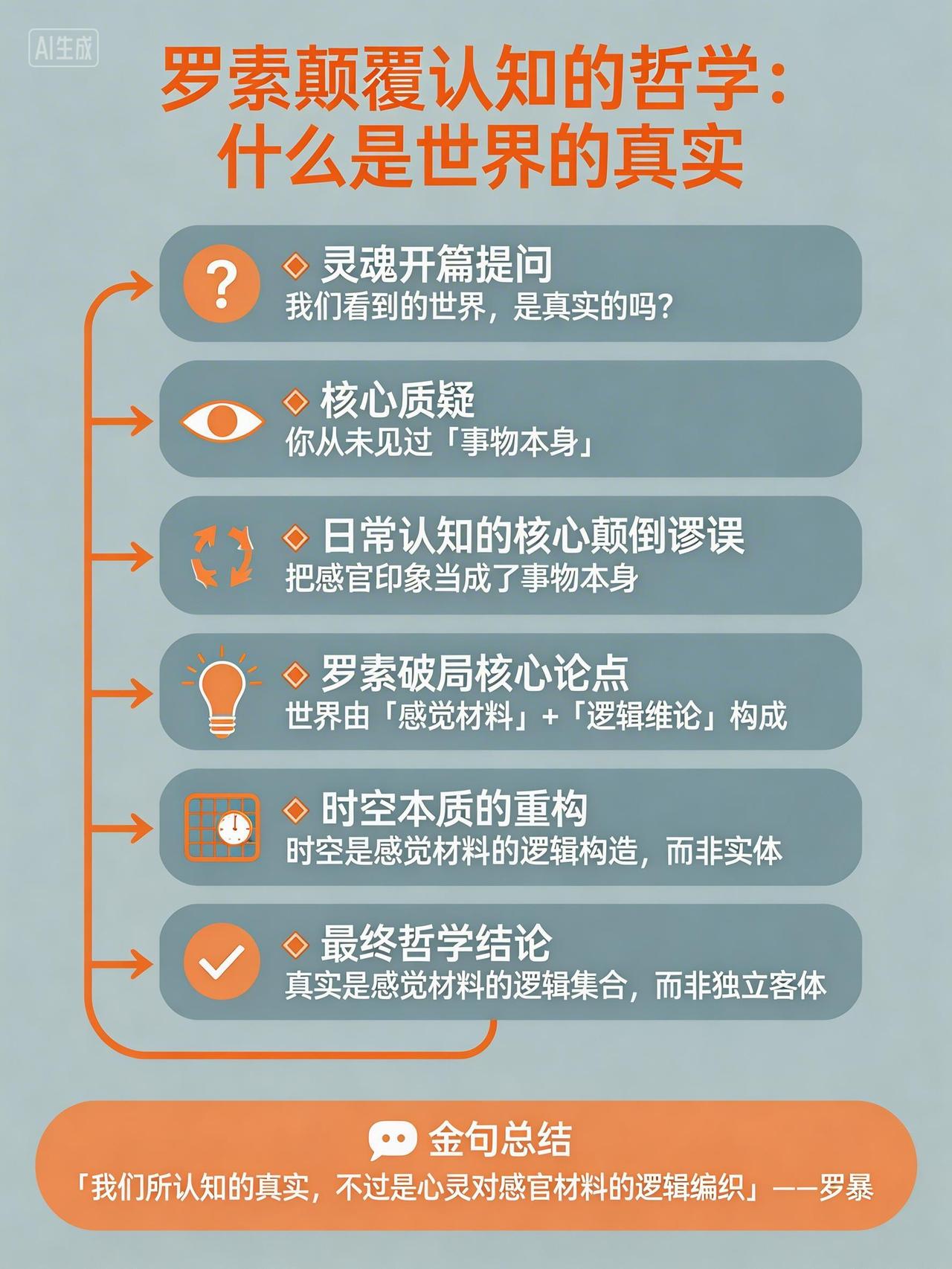 你以为的真实，其实是幻觉！罗素带你颠覆认知，看懂世界本源哲学科普认知颠覆