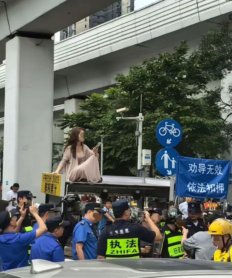 生活不易？劝导无效，依法扣押！就算长得再漂亮，也没用...话说一位长发美女