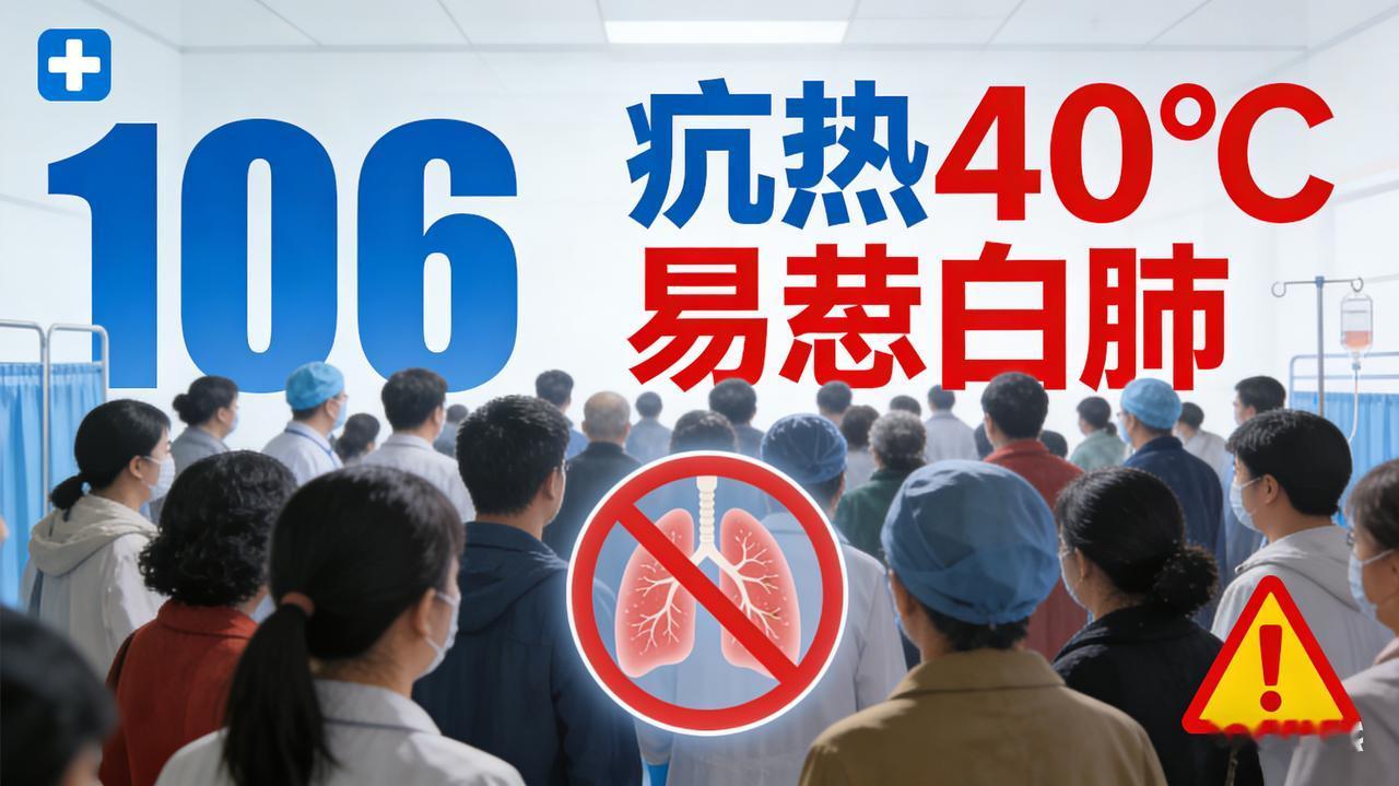 甲流高发！106人扎堆感染，高烧40℃易致白肺炸裂！甲流106人扎堆感染，