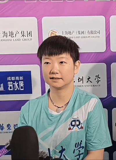 孙颖莎接受央视采访，说完接着后悔了！莎莎接受采访笑死了！说完后对自己说的估计不