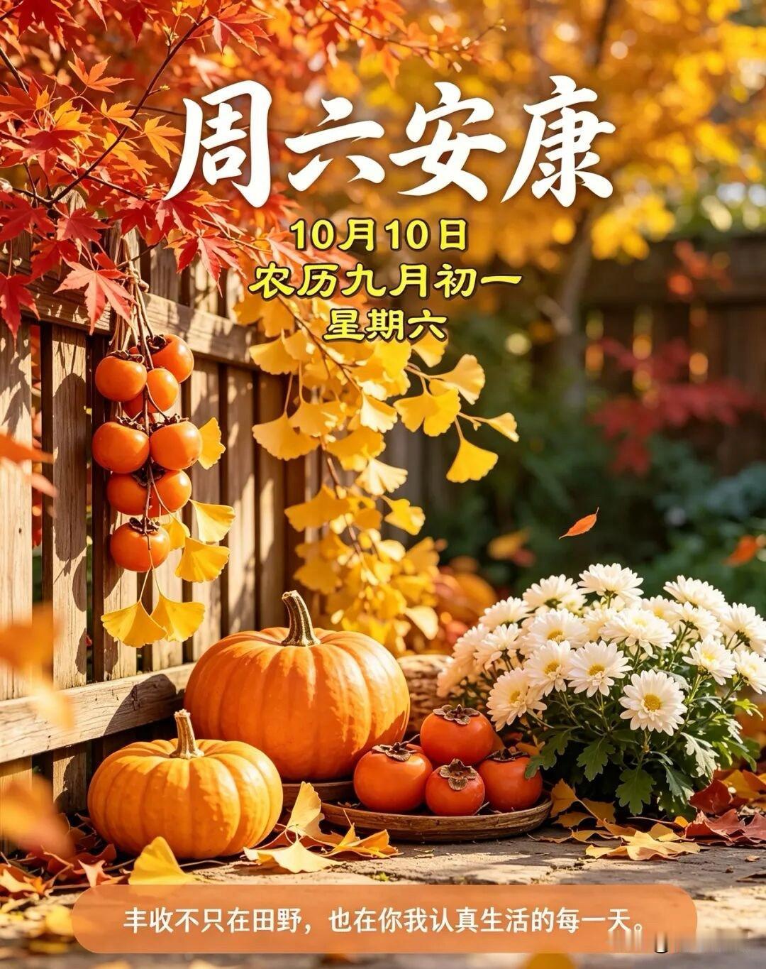🍂²⁰²⁶/₁₀.₁₀ᵕ̈🌞周六早安🍃𝐆𝐨𝐨𝐝𝐌𝐨𝐫