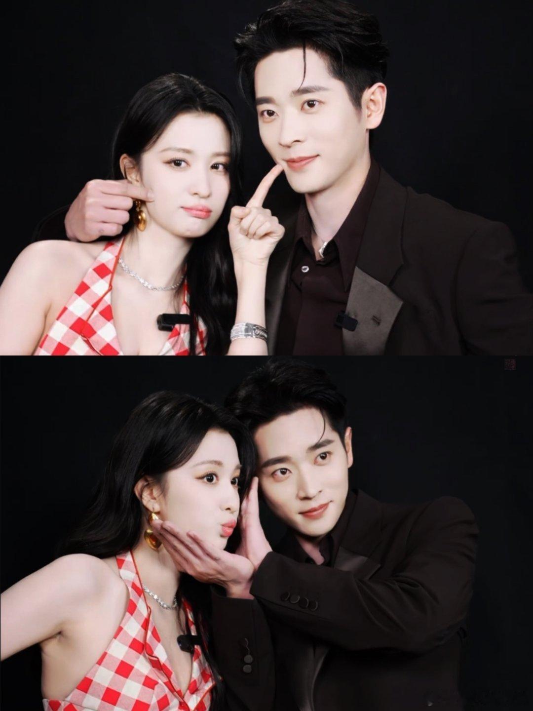 王楚然丞磊情人节发力了加减丞楚这波情人节营业真的太猛了，又是陪看又是直播，线下