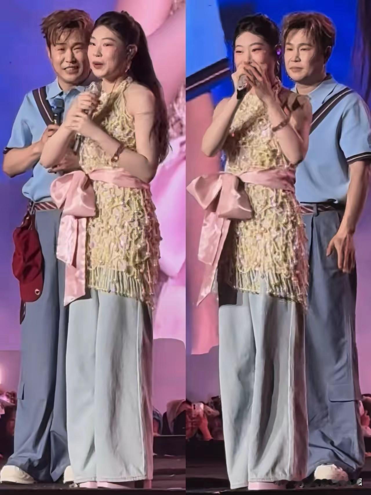 小沈阳为女儿“屈尊”接小舞台，父爱如山还是内娱太现实？看到小沈阳在扬州音乐节
