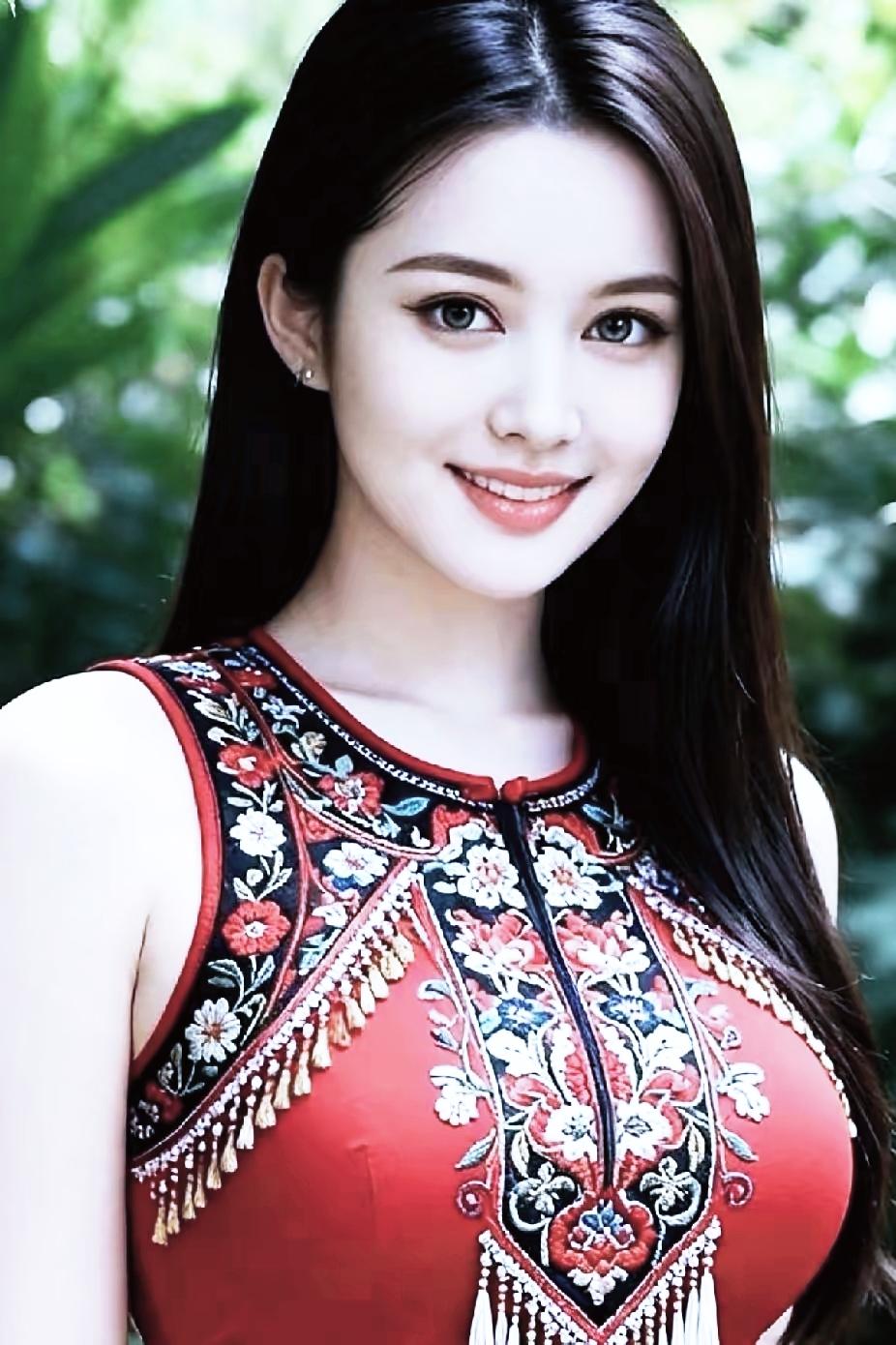 优雅蓝旗袍，绽放东方美！🌸✨