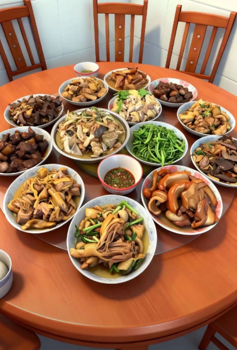 第一次到男朋友家，婆婆就给做的这些菜，这都是什么菜啊，一个没见过，怎么让人吃啊？