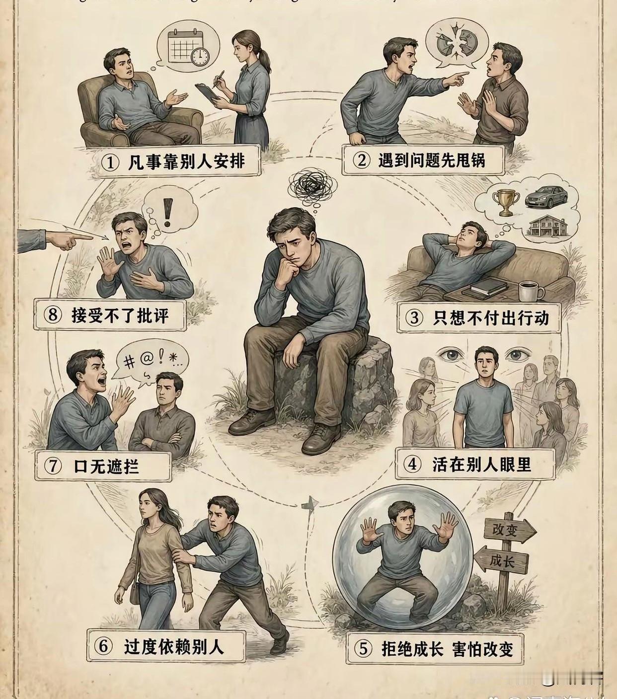 八种表现说明还没长大，你对号入座了吗？