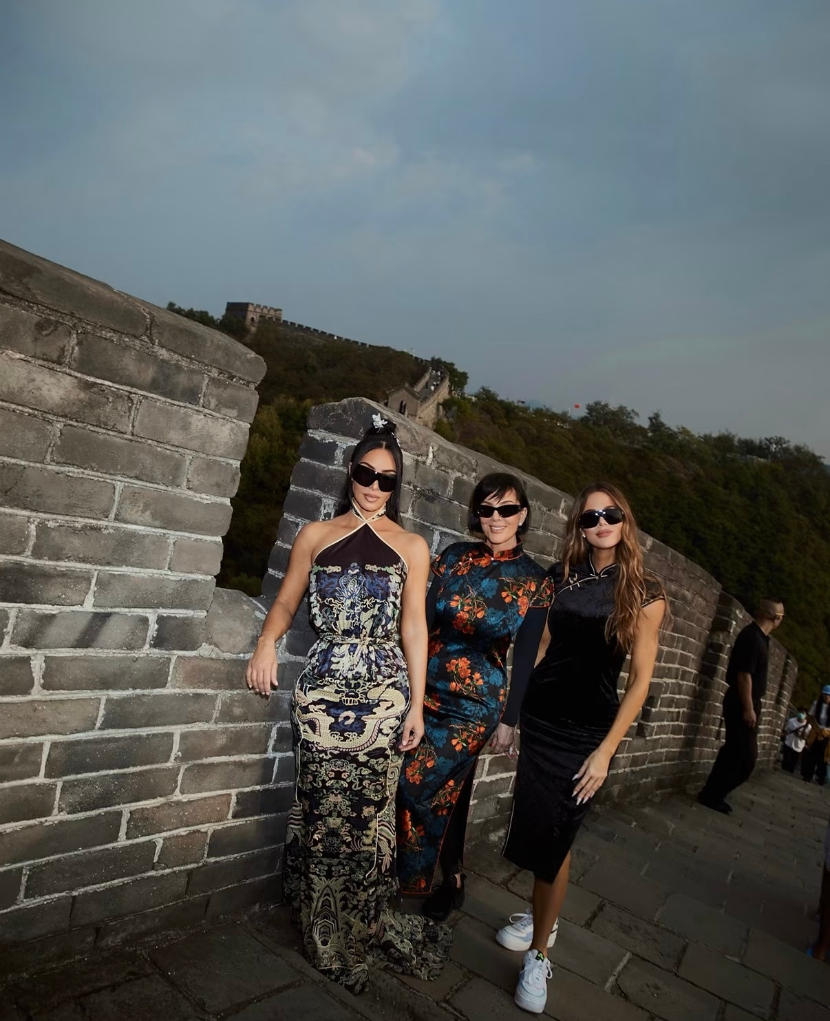 卡戴珊中国行游记📷卡戴珊中国行plog卡戴珊一家长城游照片