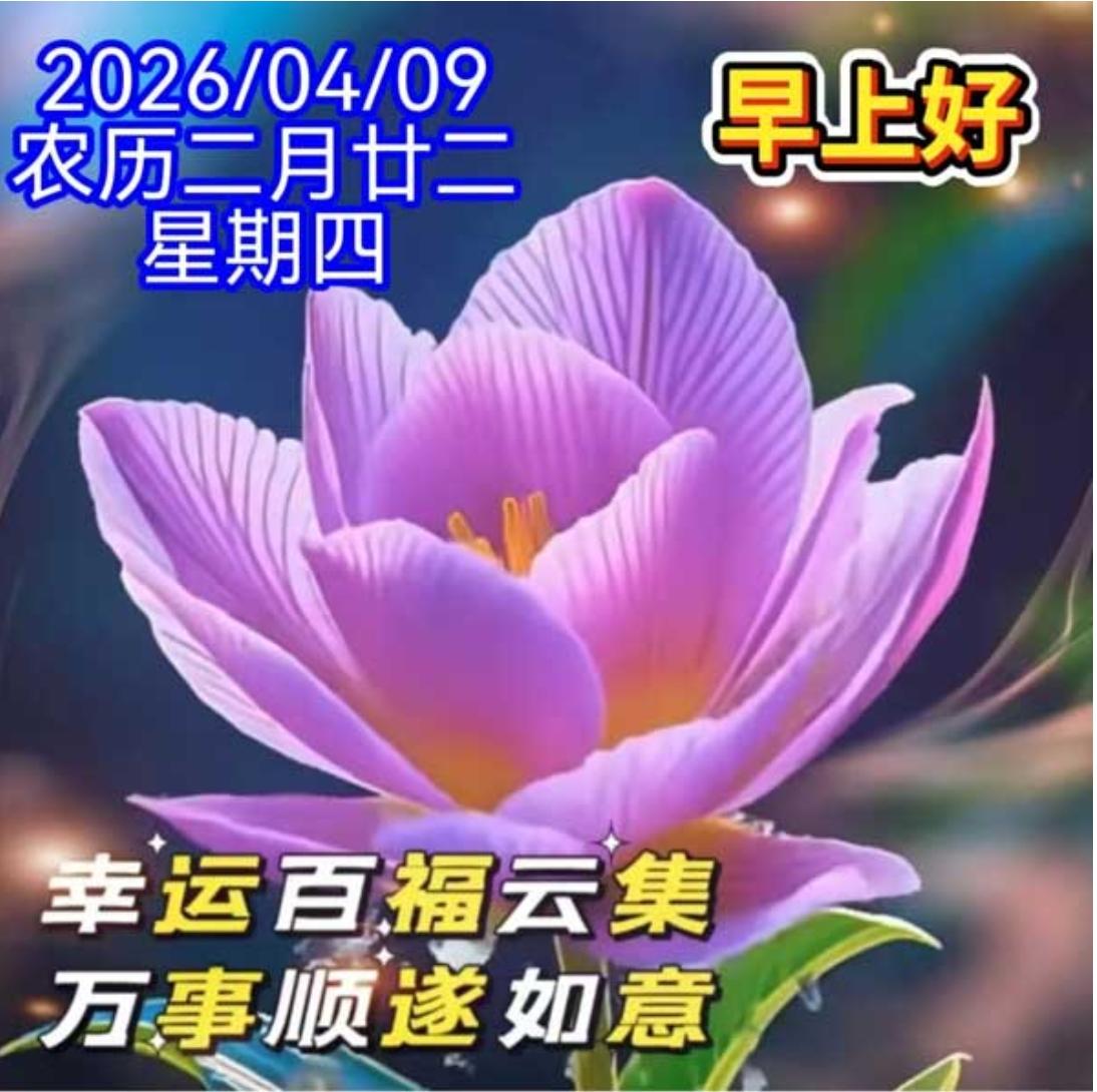 朝霞满天映东方，春风拂面暖心房；清晨问候送给你，愿你岁岁都平安；幸福生活