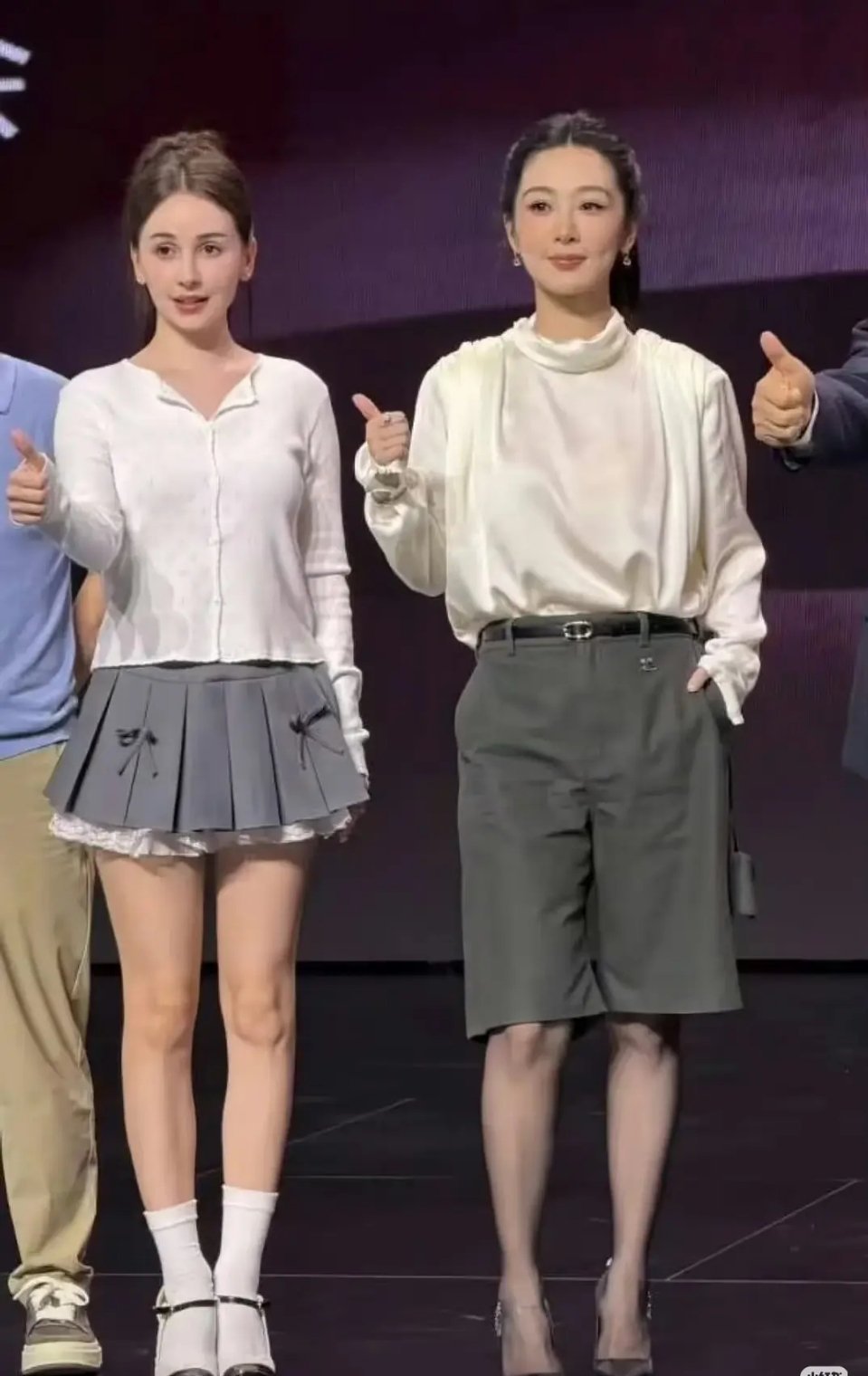 杨紫还没有旁边的素人好看头咋这么大