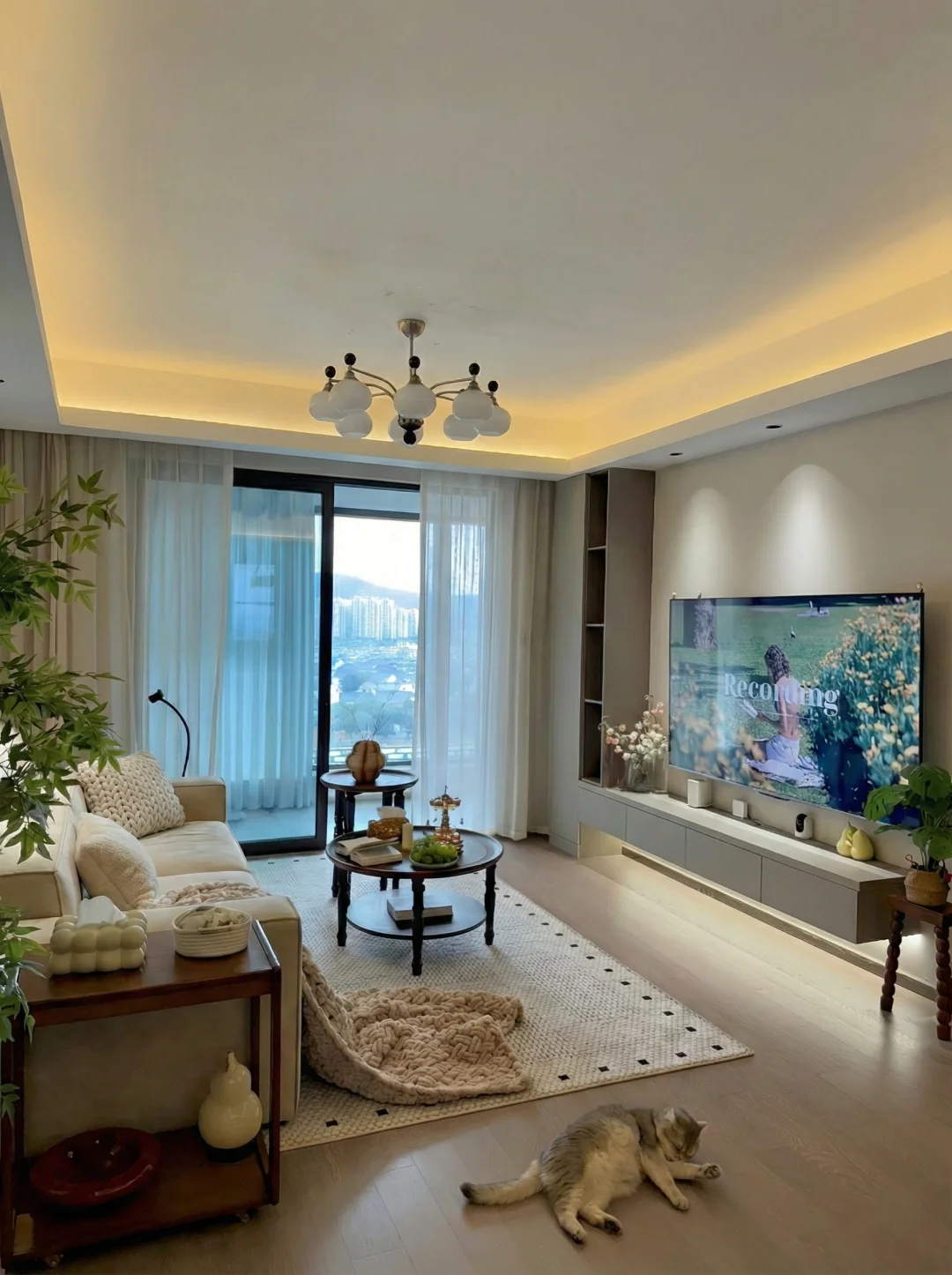 100平两人三猫的家，选对沙发真的舒适又省心