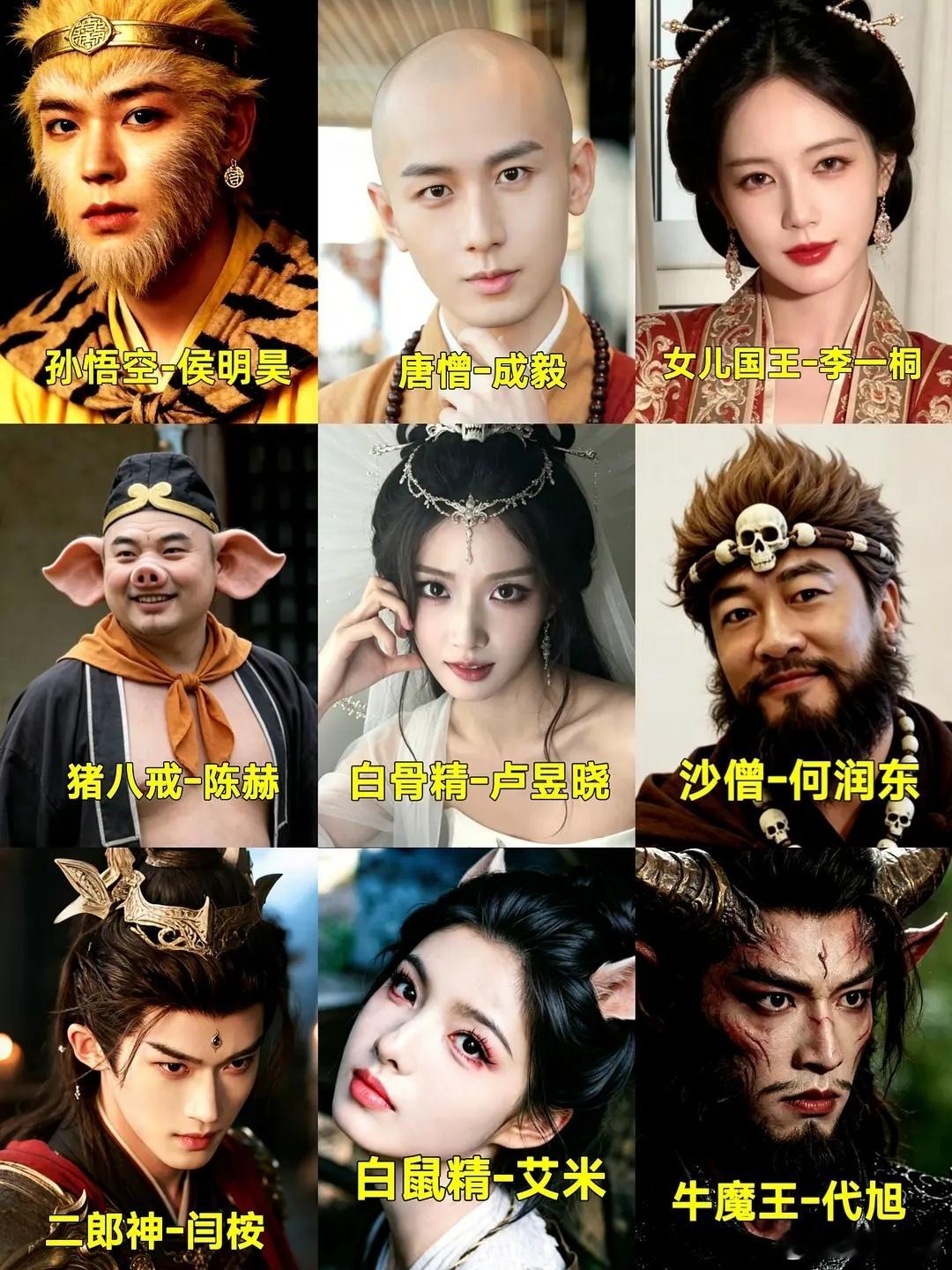 🍉柠萌出品新版《西游记》最新阵容领衔主演：侯明昊饰演孙悟空成毅饰演唐玄