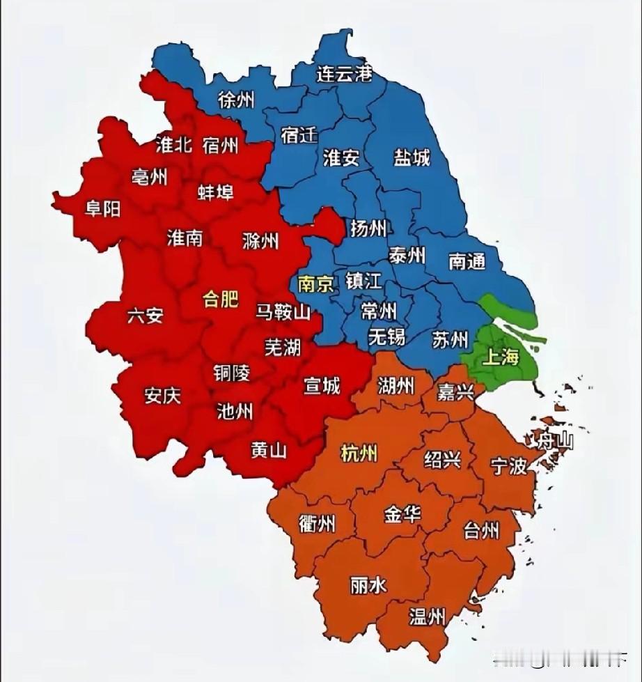 长三角其实是41+3城市格局，湖北黄石，湖南永州，江西上饶也是编外长三角国家层
