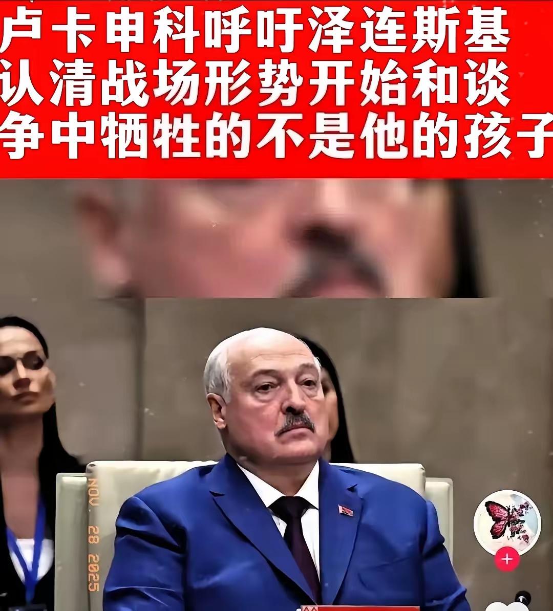 快讯！快讯！卢卡申科对泽连斯基说：停止在牺牲不是你子女的地方发动战争！泽连斯基