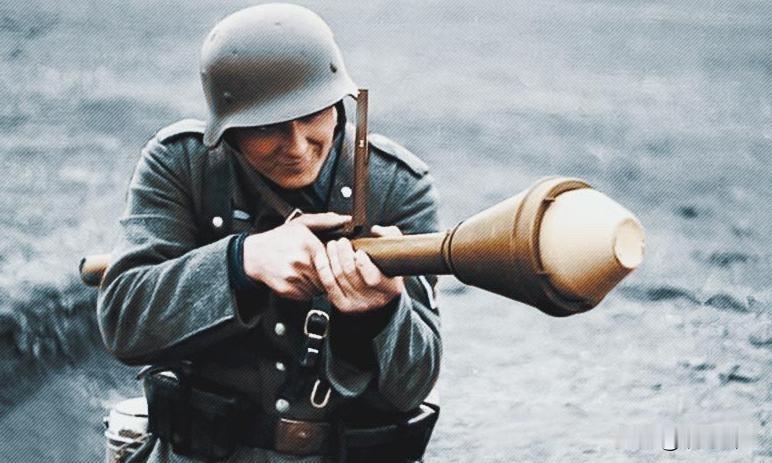 步兵的反坦克革命：“铁拳”图为一名德军士兵正在使用“铁拳”30。“铁拳”