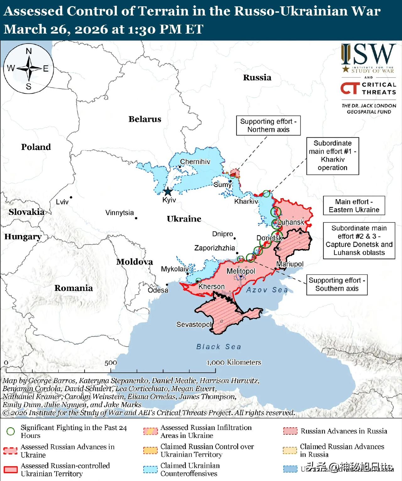 乌克兰的反击在乌克兰南部持续取得进展，对俄军在2026年春夏针对“堡垒带”的攻势