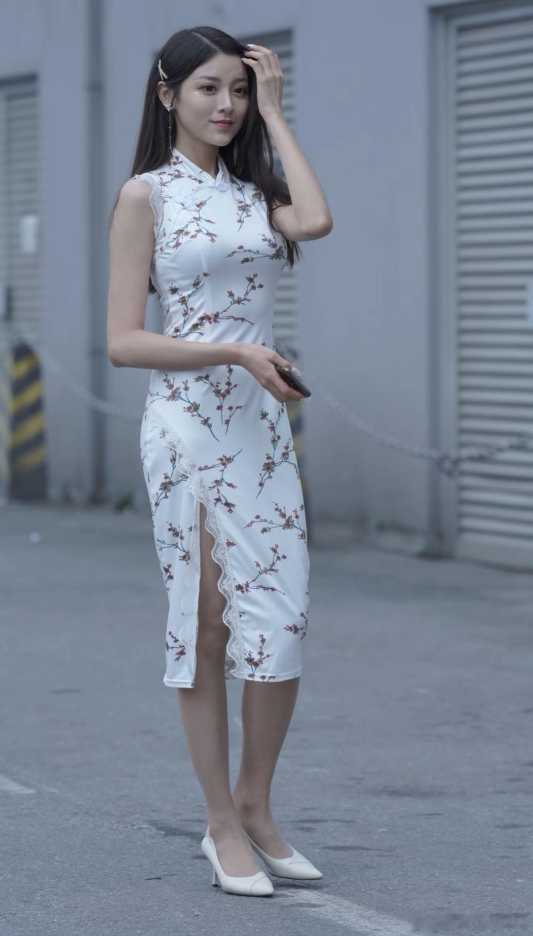街拍阳光旗袍美女精彩人像​​​