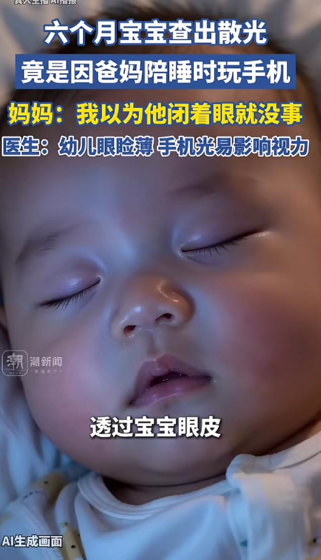 悲剧还是发生了！安徽，一宝宝每次睡觉时，父母都要在旁边玩手机，去医院做体检，竟发
