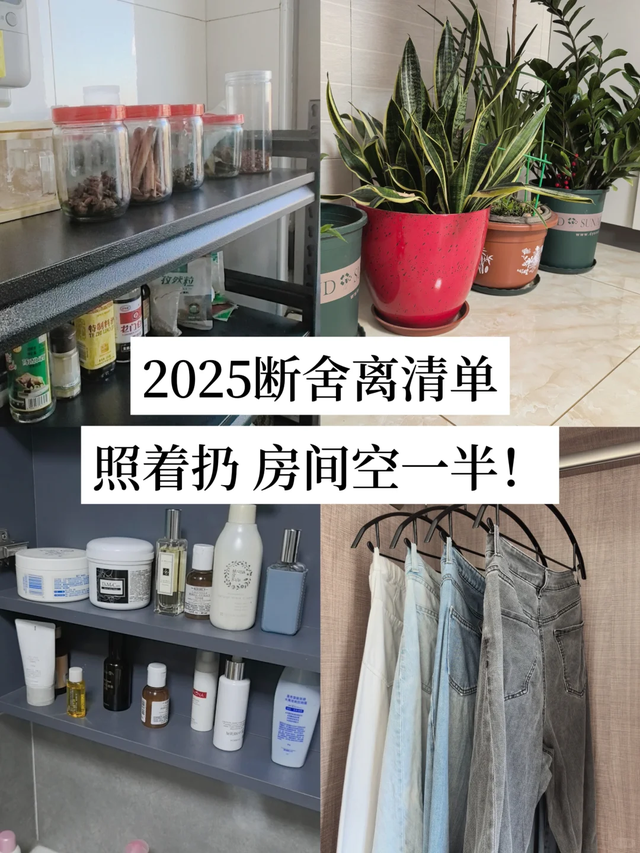 断舍离: 2025年, 想要家里干净宽敞, 就来照着扔!