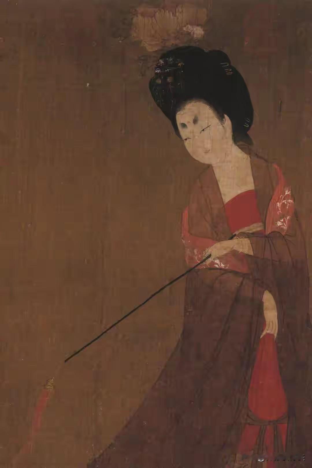 唐代的簪花仕女图，图中仕女画着阔眉妆。这是谁画的妆。公主没把化妆师打一顿，真可