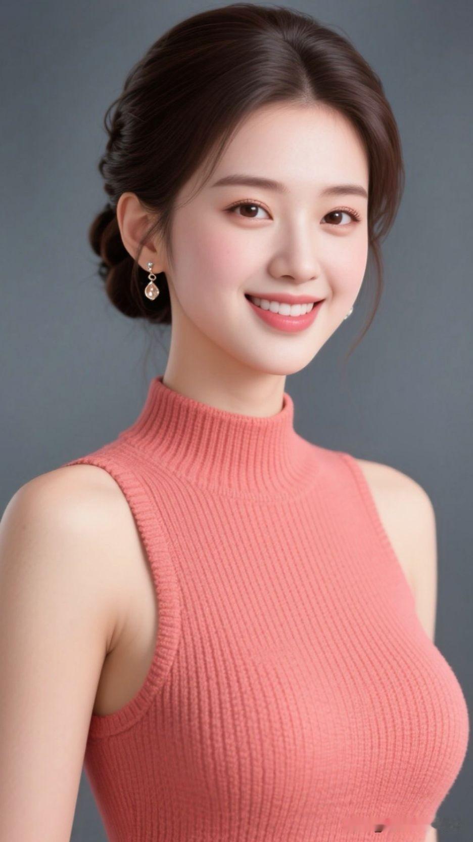 这姑娘笑起来温柔极了，她笑时，眼睛似落进星星，眼尾微翘，眸子弯成月牙，连周围空气