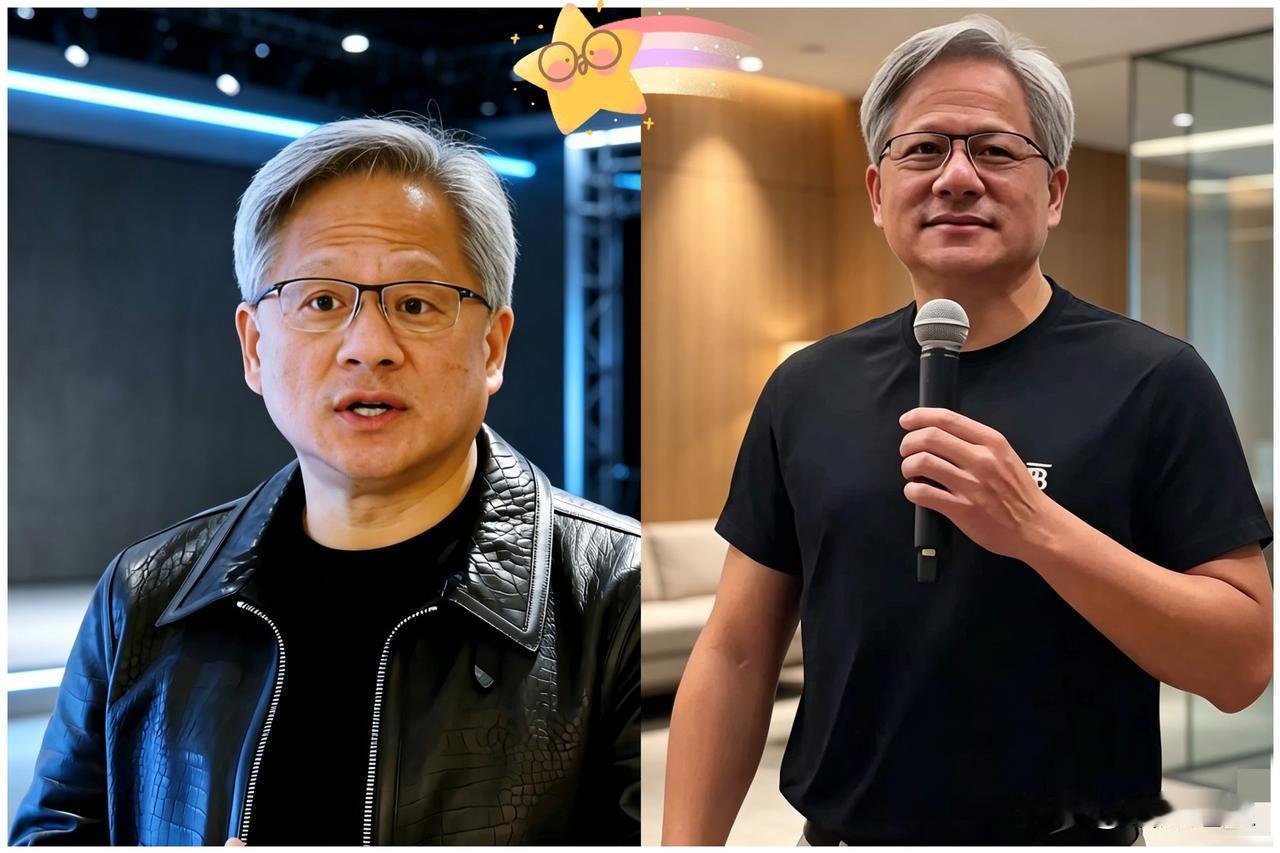 难怪有人常说，华人要是和白人结婚，到了第三代基本就看不见华人的样子了。英伟达的老