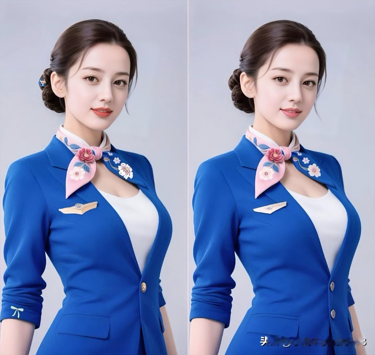 蓝衣美人，浅笑动人考眼力请找岀10处不同