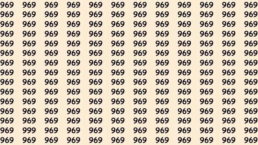视错觉大脑测试：如果你有鹰眼，请在45秒内找到数字999如果你能在几秒钟