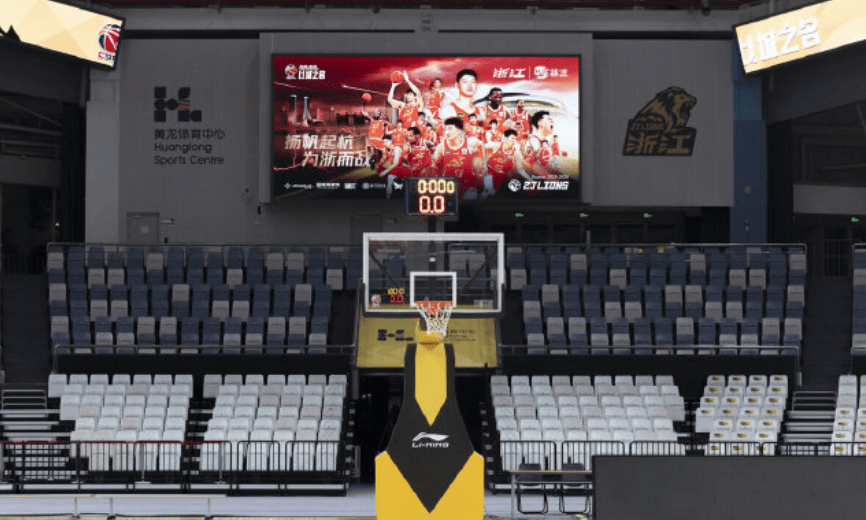 广厦男篮分享主场球馆内外照片: 解锁主场的不同面