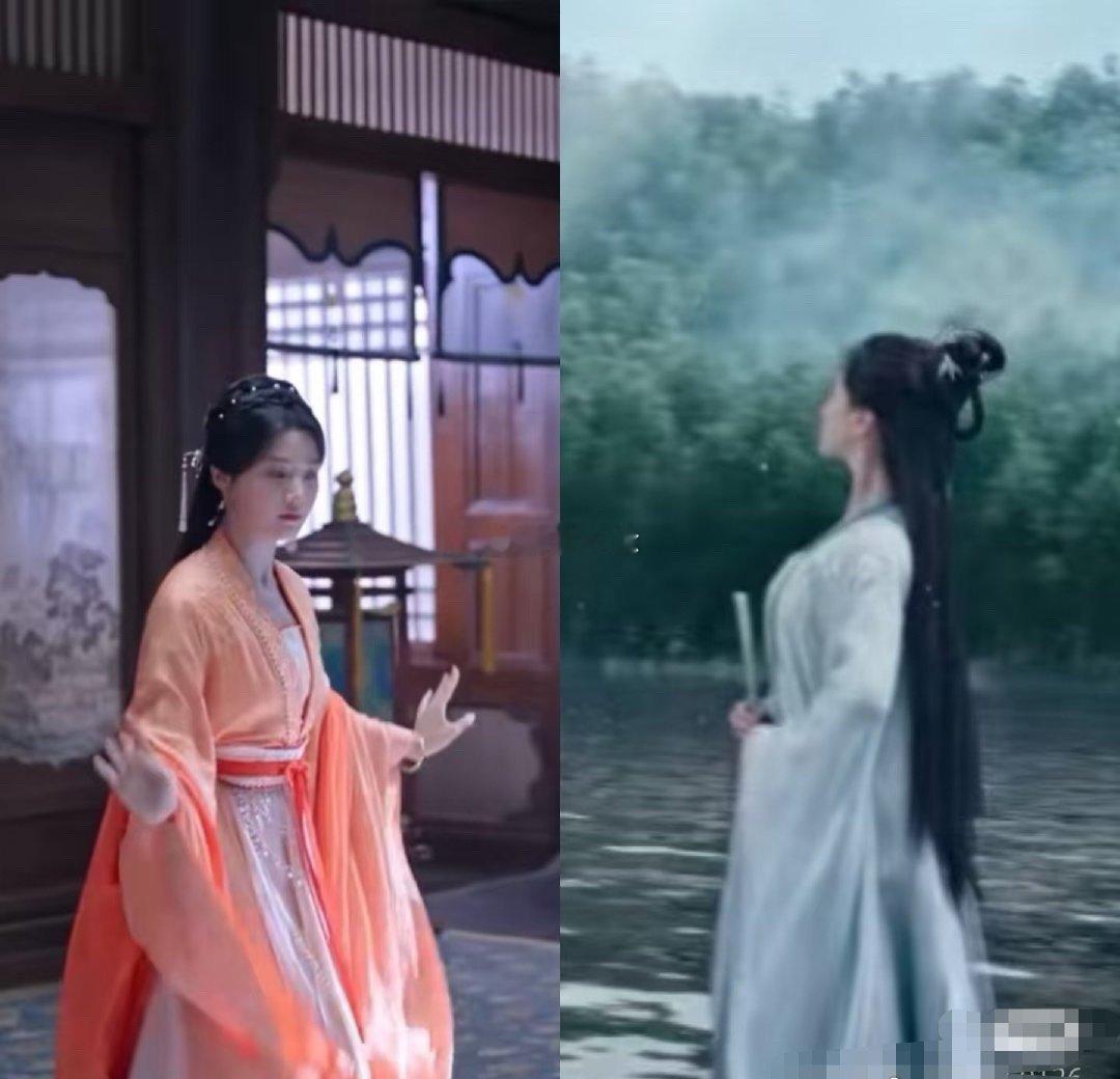 有人说腾讯和爱奇艺的在播剧女主仪态走两个极端，能中和一下就好了[思考]​​​