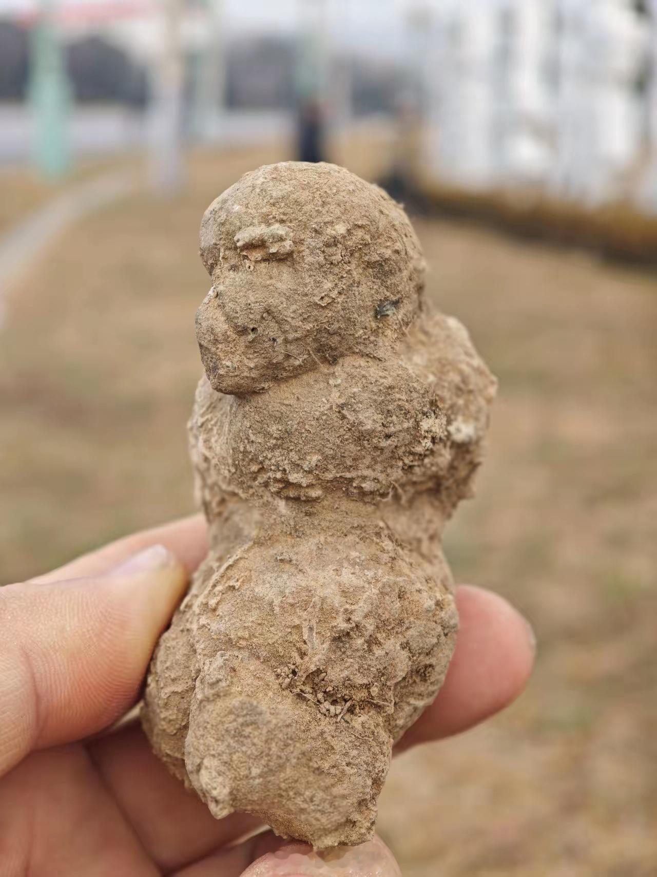 捡到一块石头，应该是西周时期的文物，能换3套豪华大别墅了。