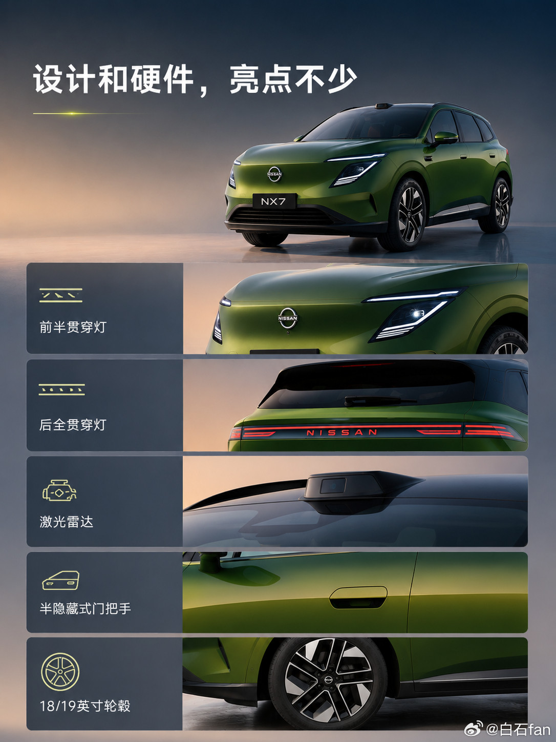 NX7工信部申报图来了！2815mm轴距，分体式大灯替代了烂大街的贯穿式设计，机
