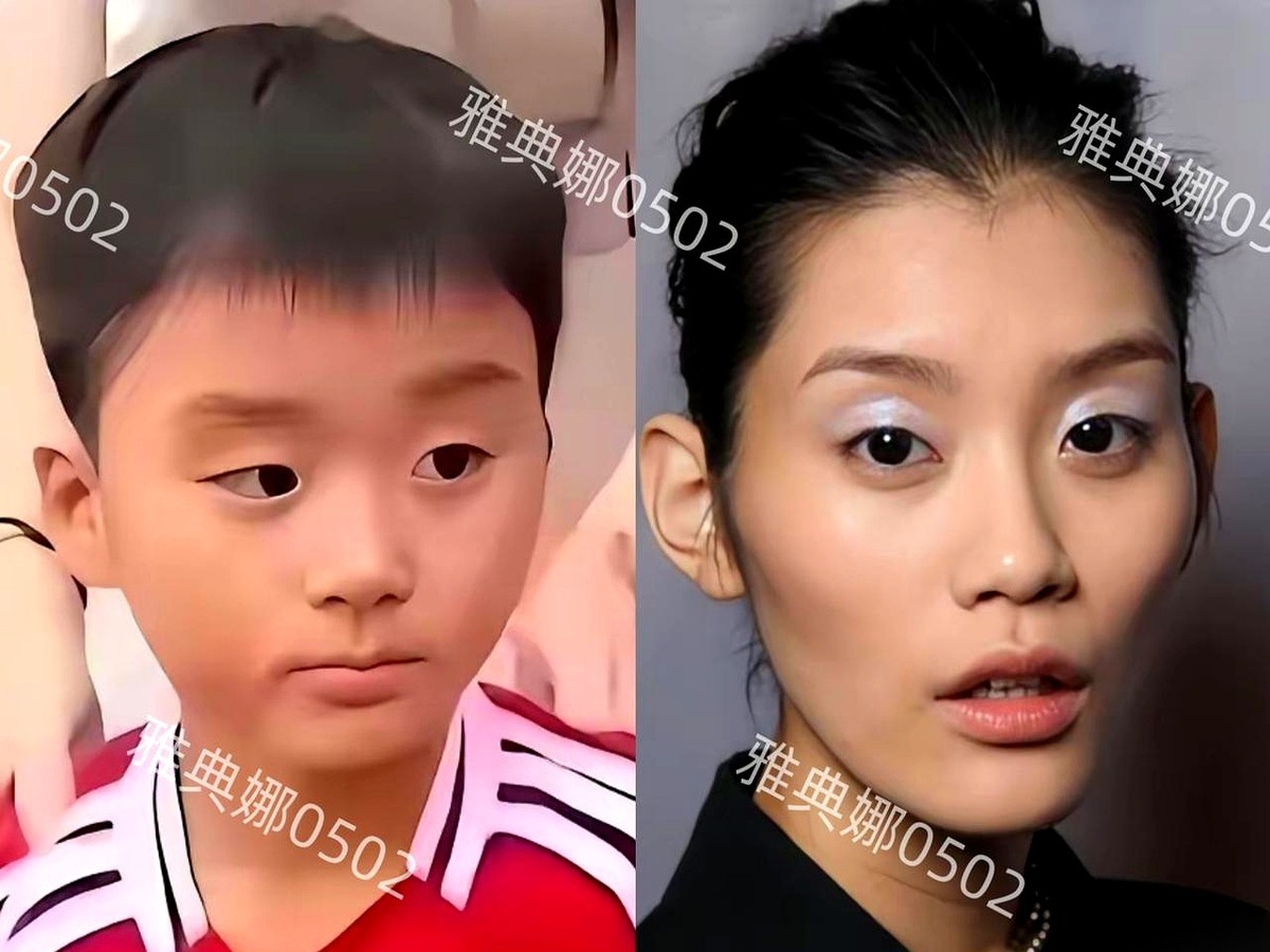 何猷君的儿子何广燊，脸型和眼睛长得跟没动脸之前的奚梦瑶几乎一模一样。网上却一直传这位赌王长孙的长相，