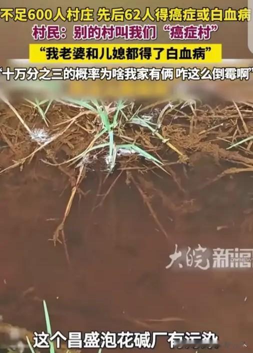 武汉的那个“癌症村”，恐怕真实的情况更严重。不到600人的小村子，得癌症，白血病