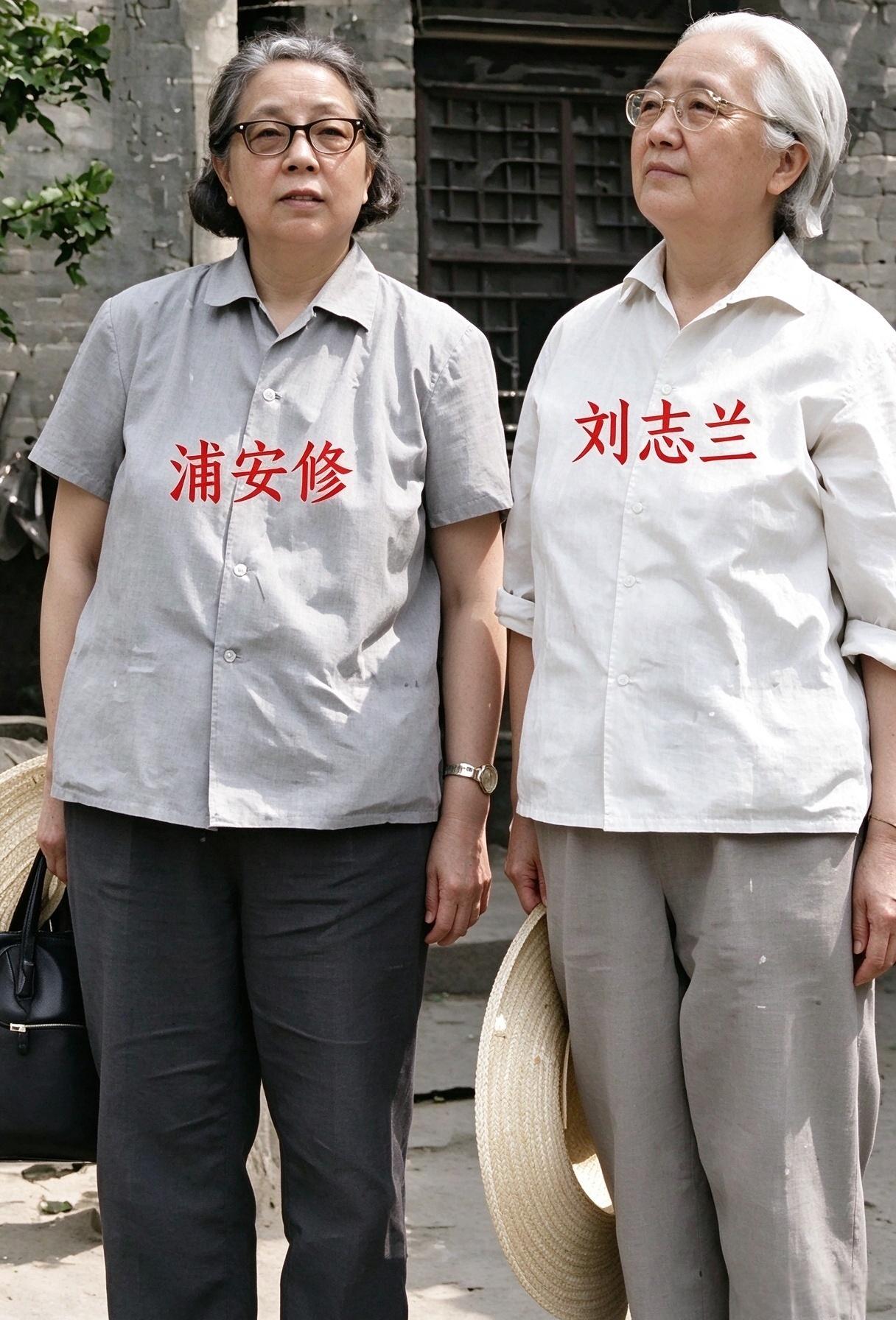 一九八二年刘月，山西武乡砖壁村口锣鼓喧天。走下车的两位银发老人，一位是彭老总的遗