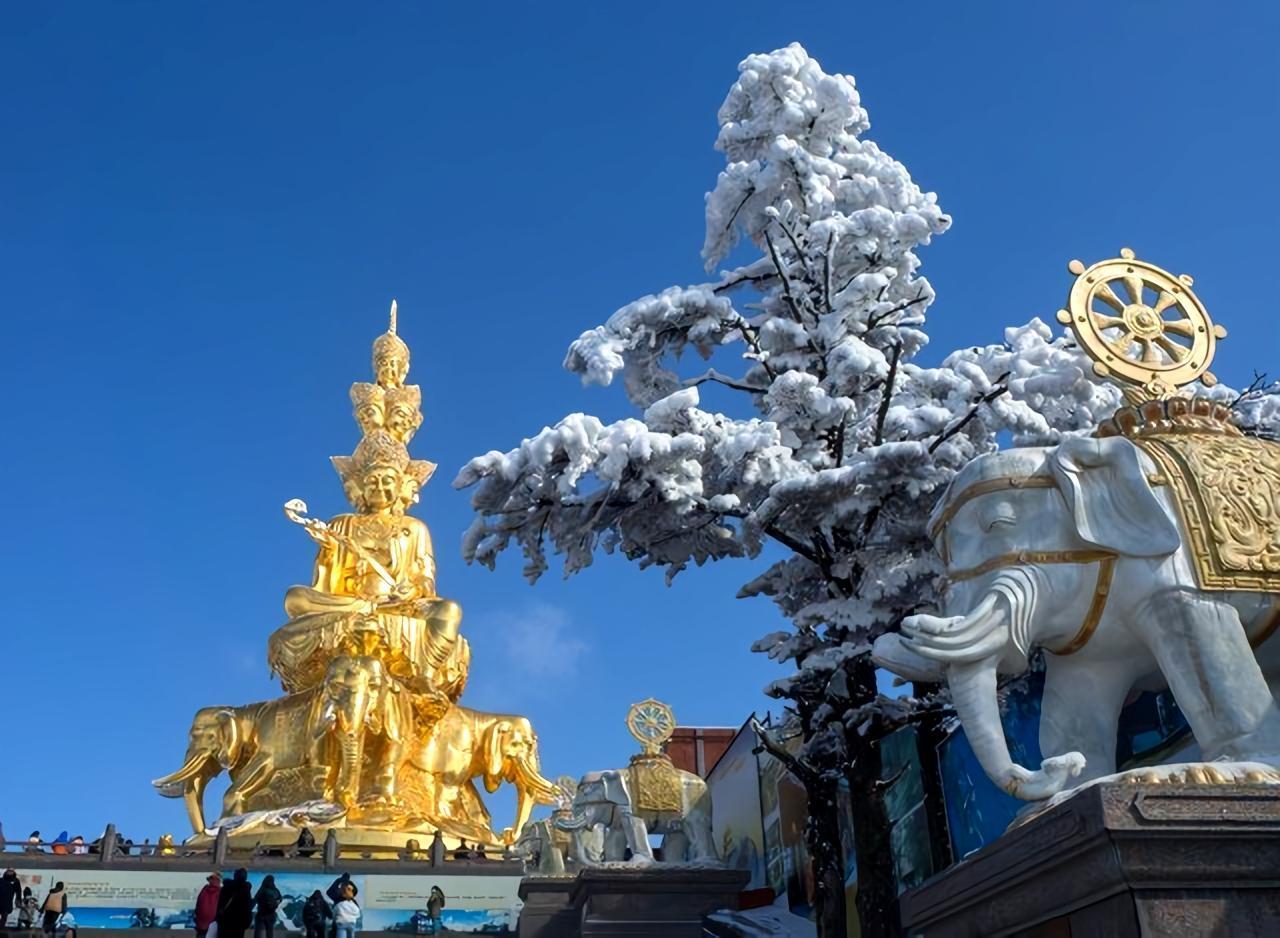 元旦期间，峨眉山景区热闹非凡却也状况频出。有游客发视频称景区因游客多下山难，有人