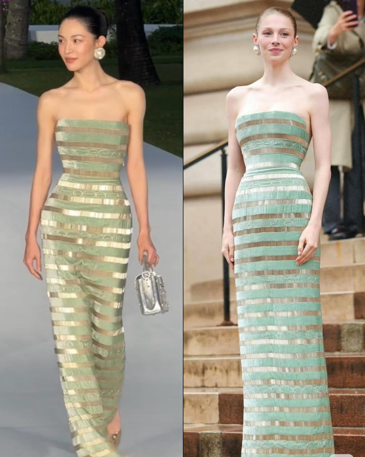 钟楚曦晚上估计后槽牙都要咬碎了不是今晚的造型没有比得过杨幂也不是这次的衣